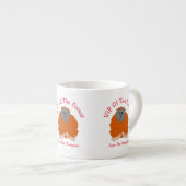 Orangutan Design Personalisiert Espressotasse (Vorderseite Rechts)