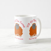 Orangutan Design Personalisiert Kaffeetasse (VorderseiteRechts)