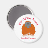 Orangutan Design Personalisiert Magnet (Vorderseite/Rückseite)
