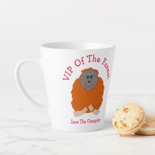 Orangutan Design Personalisiert Milchtasse (Beispiel)