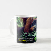 Orangutan entspannend in Baum Kaffeetasse (Vorderseite Links)