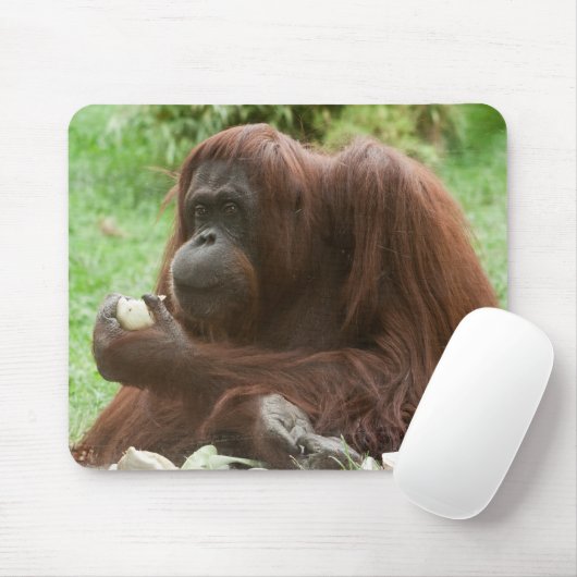 Orangutan essen mousepad (Mit Mouse)