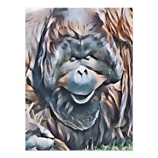 ORANGUTAN FOTODRUCK (Vorne)