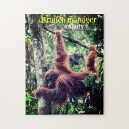 Orangutan hängt in Baum Puzzle