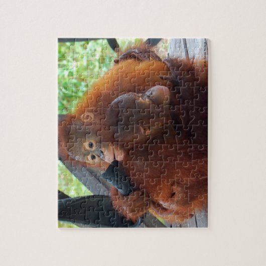 Orangutan Jungle Hugs Puzzle (Vertikal)