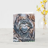 ORANGUTAN KARTE (Gelbe Blume)