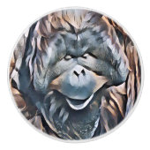 ORANGUTAN KERAMIKKNAUF (Vorderseite)