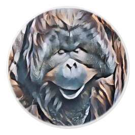 ORANGUTAN KERAMIKKNAUF