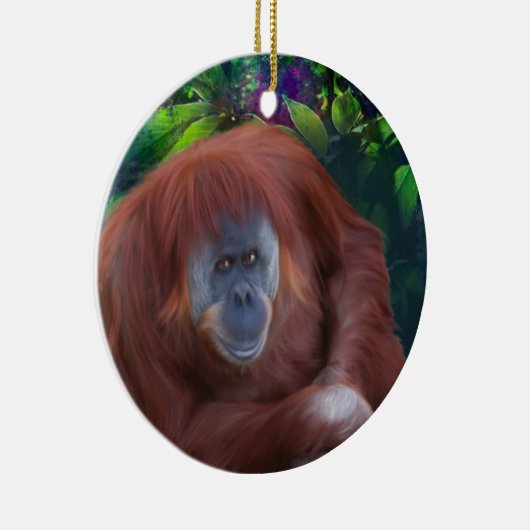Orangutan Keramikornament (Rechts)