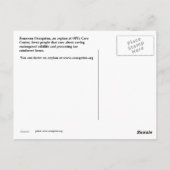 Orangutan Kisses für die Erhaltung Postkarte (Rückseite)