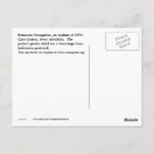 Orangutan Kisses Hello aus Indonesien Postkarte (Rückseite)