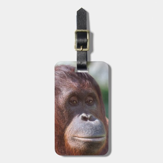 Orangutan Lady Gepäckanhänger (Vorderseite vertikal)