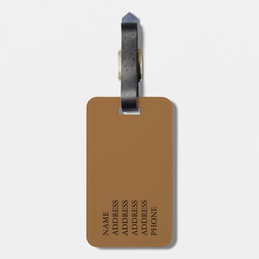 Orangutan Lady Gepäckanhänger (Rückseite vertikal)