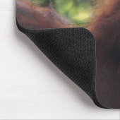 Orangutan Mutter mit Baby Mousepad (Ecke)