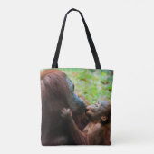 Orangutan Mutter mit Baby Tasche (Rückseite)