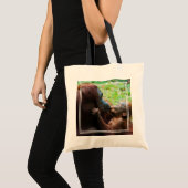 Orangutan Mutter mit Baby Tragetasche (Vorderseite (Produkt))
