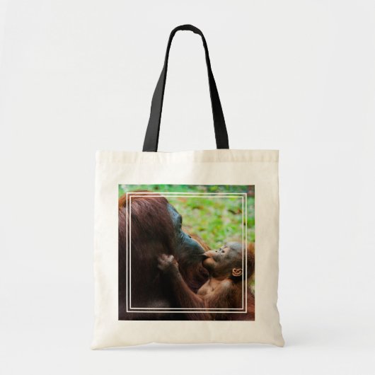 Orangutan Mutter mit Baby Tragetasche (Vorne)