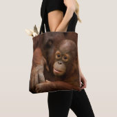Orangutan Mutter und Baby im Zoo Tasche (Von Nahem)