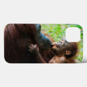 Orangutan Mutter und Kind Case-Mate iPhone Hülle (Rückseite (Horizontal))