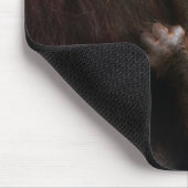 Orangutan Mutter und Kind Mousepad (Ecke)