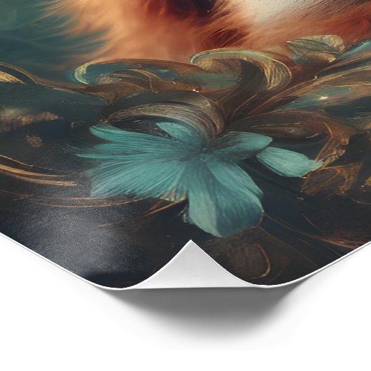 Orangutan no 5 Glossy Poster (Ecke)