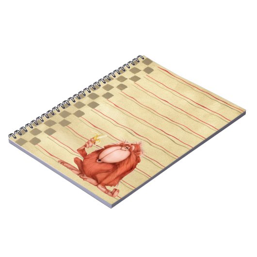 Orangutan - Notebook Notizblock (Linke Seite)