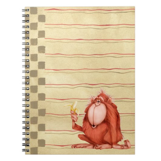 Orangutan - Notebook Notizblock (Vorderseite)