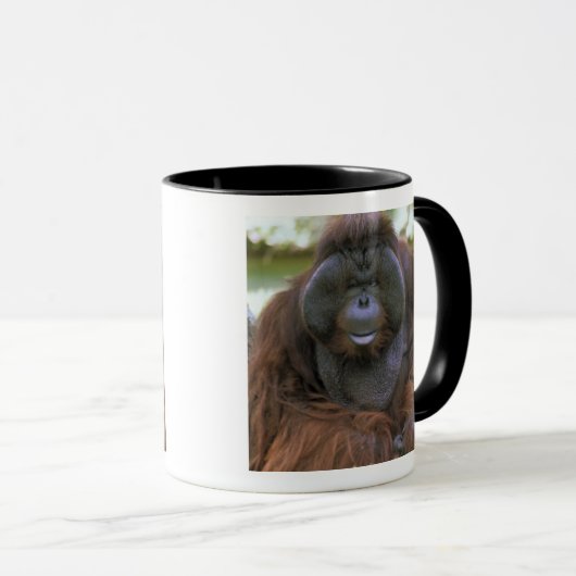 Orangutan Pongo Pygmaeus Tasse (VorderseiteRechts)
