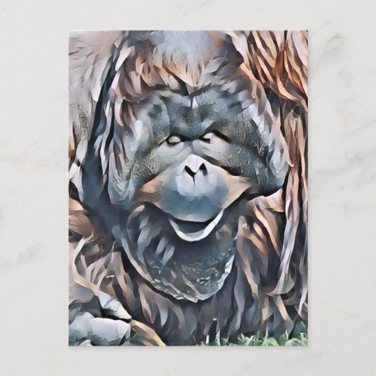 ORANGUTAN POSTKARTE (Vorderseite)