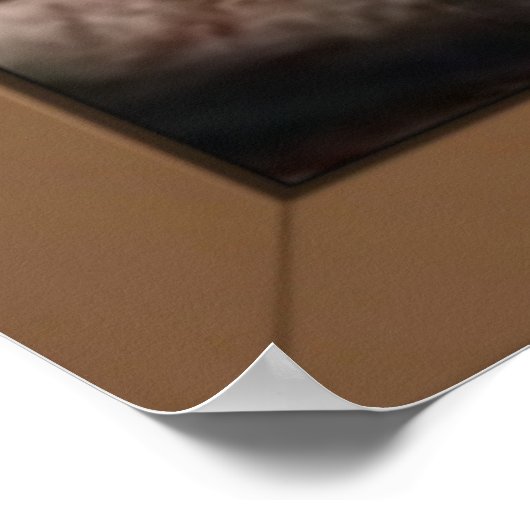 Orangutan Print Poster (Ecke)