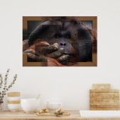 Orangutan Print Poster (Küche)