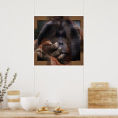 Orangutan Print Poster (Küche)