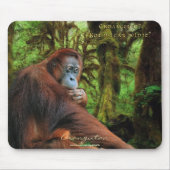Orangutan & Rainforest Wildlife support Mousepad (Vorne)