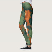 Orangutan Retro Personalisiertes Muster Leggings (Links)