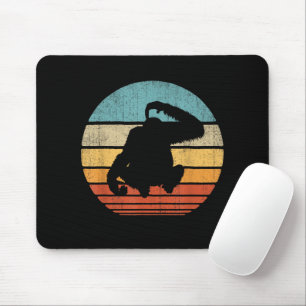 Orangutan Retro Vintag Sunset Mammal Animal Mousepad