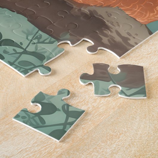 Orangutan, Sage of Trees - Japanese Art Puzzle (Seite)