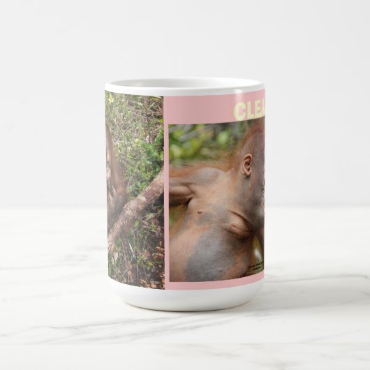 Orangutan sauber und schmutzig kaffeetasse (Mittel)
