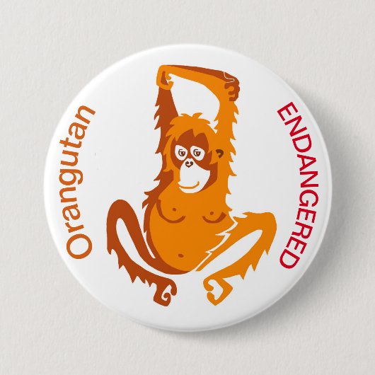 Orangutan - Schaltfläche Button (Vorderseite)
