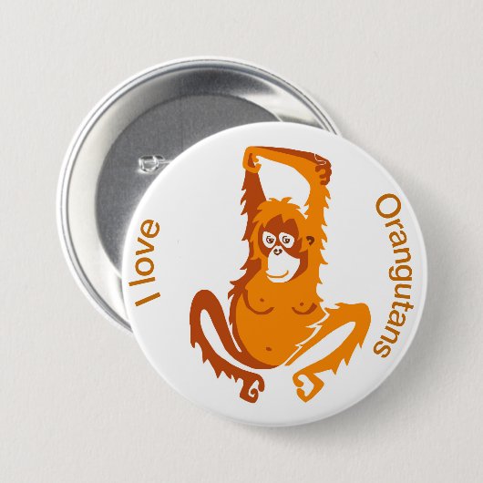 Orangutan - Schaltfläche Button (Vorne & Hinten)