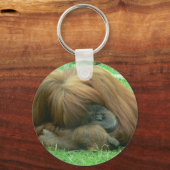 Orangutan Snoozing Schlüsselanhänger (Vorderseite)