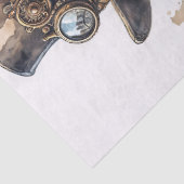 Orangutan Steampunk Watercolor Art Seidenpapier (Detail)