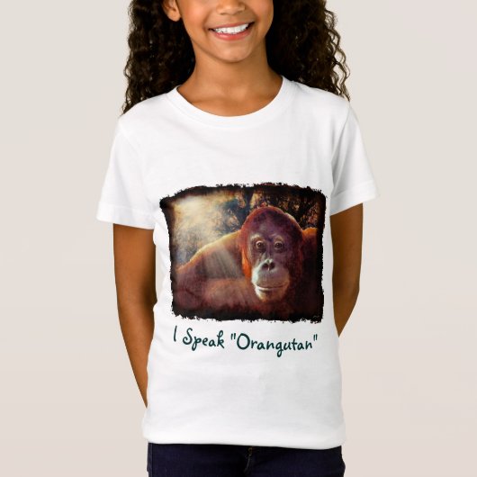 Orangutan Supporter Red Ape Wildlife Art Shirt (Vorderseite)