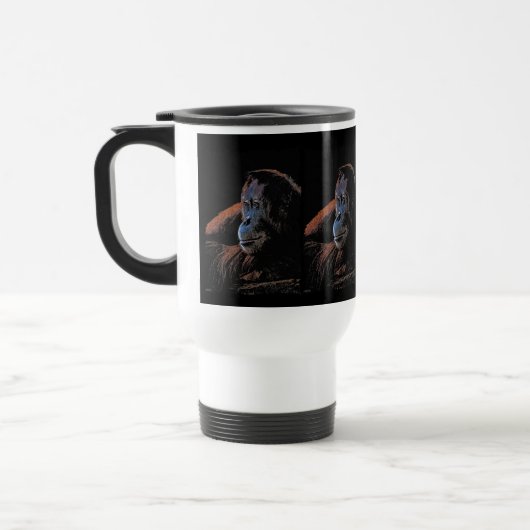 Orangutan-Tasse Reisebecher (Links)