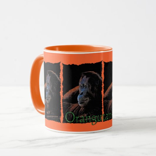 Orangutan-Tasse Tasse (Vorderseite Links)
