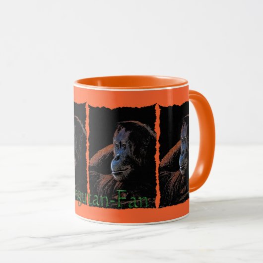 Orangutan-Tasse Tasse (VorderseiteRechts)