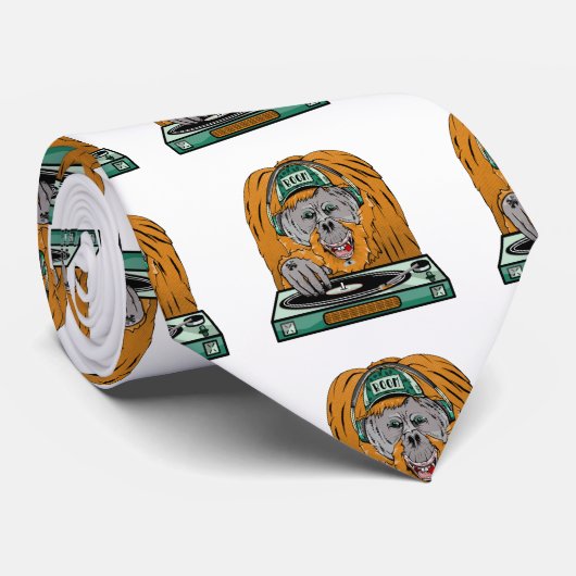 Orangutan-Turntable Krawatte (Gerollt)