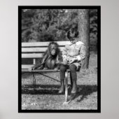 Orangutan und Junge im Park 1920 Poster (Vorne)