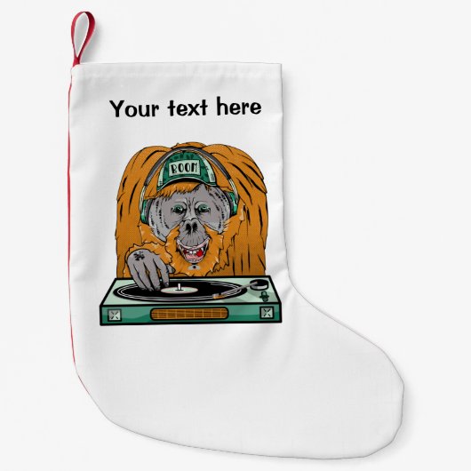 Orangutan Vinyl Record Kleiner Weihnachtsstrumpf (Vorderseite)