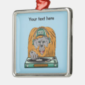 Orangutan Vinyl Record Ornament Aus Metall (Links)