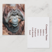 ORANGUTAN VISITENKARTE (Vorne/Hinten)